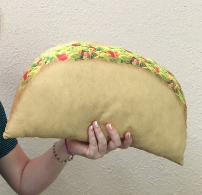 Taco Shaped Novelty Mexican Food Pillow Stuffed Taco Gift | Etsy