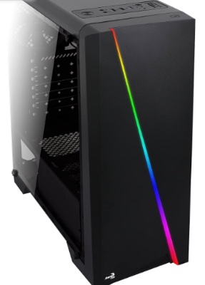 AeroCool Cylon RGB Mid Tower with Acrylic Side window, Black - Tower