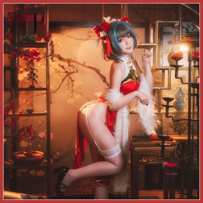 70.35US $ 33% de réduction|Costume d'halloween pour filles, scène de coupe de Festival de l'anime de l'azur Lane Cheshire de printemps, cheongsam, cosplay en fourrure, pour femmes | AliExpress