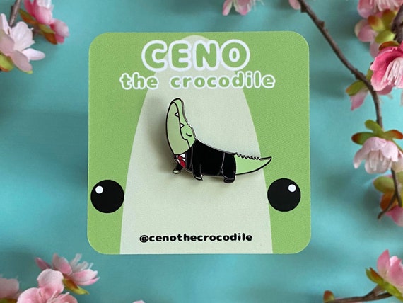 Spiffy Suit Ceno the Crocodile Enamel Pin  Feeling Spiffy in | Etsy