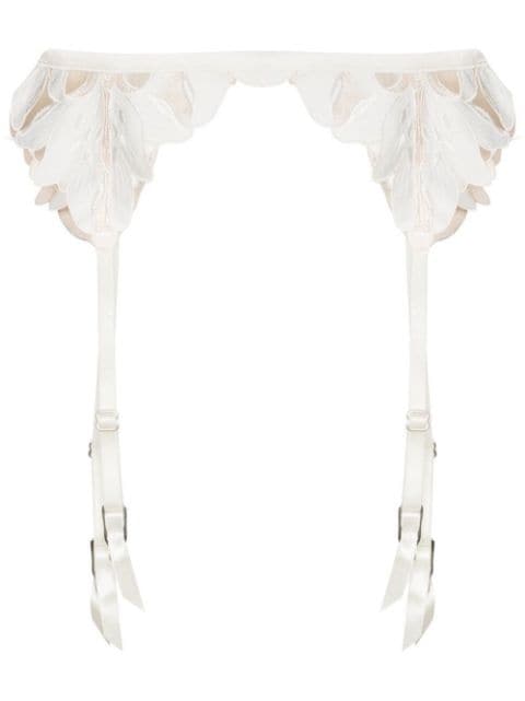 Fleur Du Mal porte-jarretelles Lily à Broderies - Farfetch