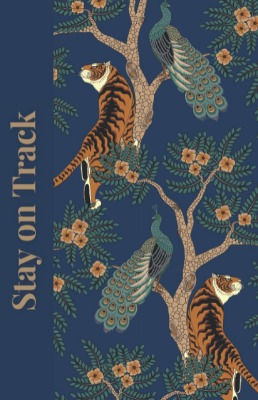 Stay On Track Blue Tiger: Daily To Do List 5.5" x 8.5"