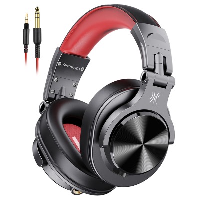 OneOdio A71 Hi-Res Studio Recording Headphones - Wired Over Ear Headphones with SharePort, Professional Monitoring & Mixing Foldable Headphones with Stereo Sound (Black)