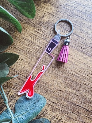 Bloody Knife Keychain With Tassel  Halloween Keychain | Etsy