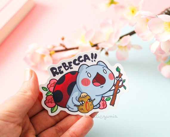Cute Sticker of Catbug Rebecca Scene I Love You Rebeccaaaaa | Etsy