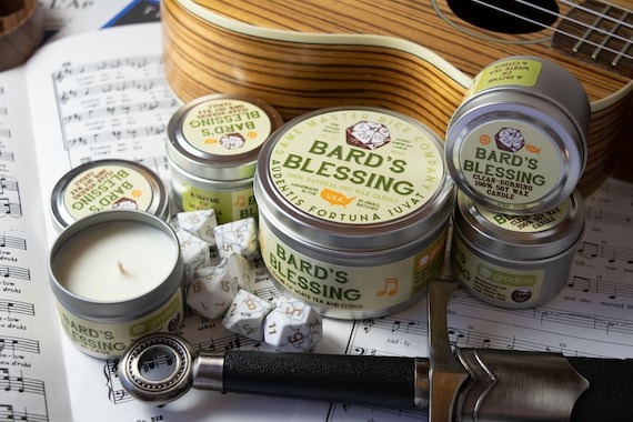 Bard's Blessing Gaming Candle  8 Oz. Soy Candle  Geek | Etsy
