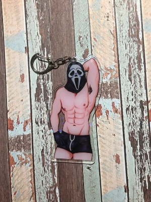 Buff Ghost Face Acrylic Charm  From Dead by Daylight / Scream | Etsy