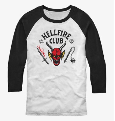 Stranger Things Hellfire Club Raglan | BoxLunch