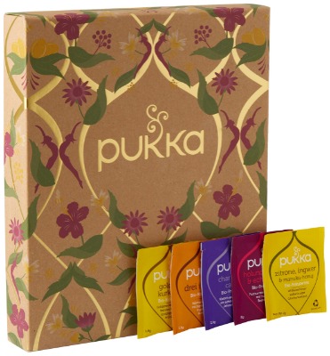 Pukka Wohlfühl Selection Geschenk Box, Kollektion ausgewählter Bio-Kräutertees (1 Box, 45 Bio-Teebeutel) 85 g, 45 Stück