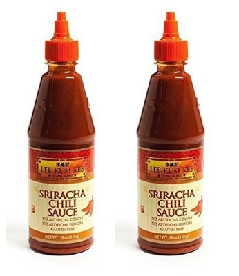 Lee Kum Kee Siracha Chili Sauce Plastic Bottle, 18 oz (Pack of 2)
