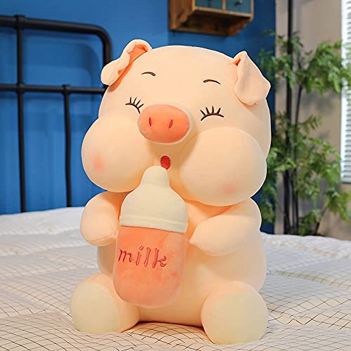 RJGLKS 35/45cm cute bottle pig doll plush toy creative cartoon large sleeping pillow hugs kawaii plushies kids stuffed toys 34cm 02