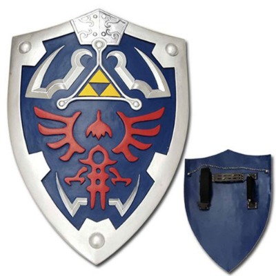 Top Swords Full Size Link Hylian Zelda Shield with Grip  Handle