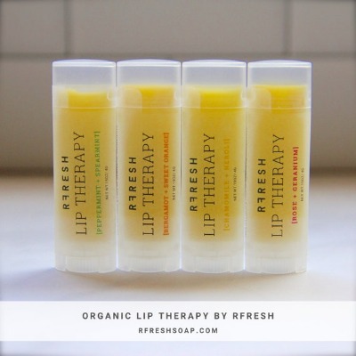 Organic Lip Balm  Lip Therapy by RFRESH  Unique Flavors  | Etsy