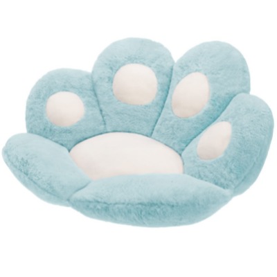 DITUCU Cat Paw Cushion Lazy Sofa Office Chair Cushion Bear Paw Warm Floor Cute Seat Pad for Dining Room Bedroom Comfort Chair for Health Building Blue