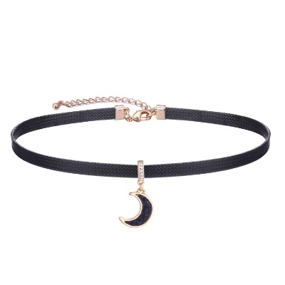 Yonhon Black Choker Necklace 