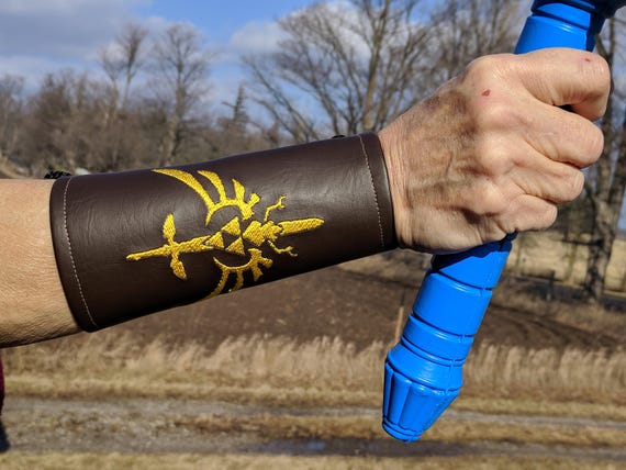 Zelda Inspired Brown Faux Leather Bracers for Renaissance | Etsy Canada