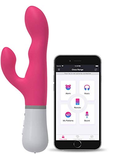 LOVENSE Nora Rabbit Vibrator with APP Control, Powerful Stimulator with Rotating Head and Vibrating Arm, Rechargeable and Waterproof with Smartphone Wireless Bluetooth
