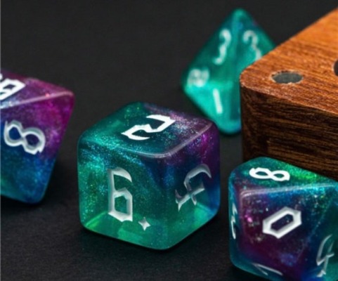 Phantasm Dnd Dice Set Custom Dice 7 Piece Translucent Set RPG | Etsy