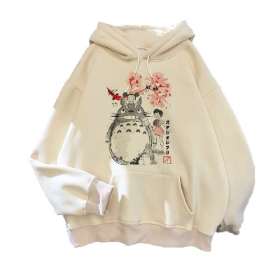 XYXYY Women's Totoro Hoodies Men's Pullover Female Sweatshirt Studio Ghibli Harajuku Coat top Winter Warm (Color : 003, Size : XX-Large)