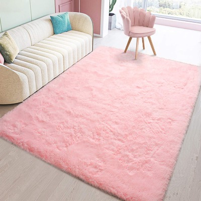 Toneed Pink Fluffy Bedroom Area Rug 4 x 6 Feet Clearance Modern Area Rugs for Boys Girls Kid Living Room College Dorm Nursery Home Decorations Carpet