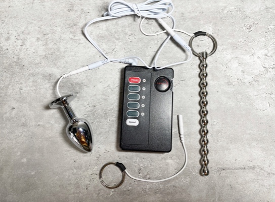 Electric Shock E Stim Kit Anal Plug Urinary Catheters Electrosex Toy Gear Set