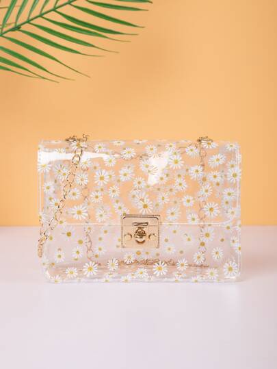 Umhängetasche mit Gänseblümchen Muster