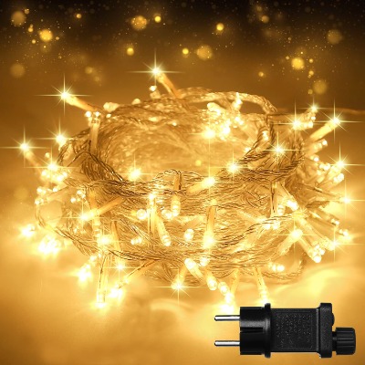 Guirlandes Lumineuse Exterieur, 23M Guirlande 200 LED 8 Modes IP44 Fairy Lights Fil de Cuivre Décoration Lumière, pour Intérieur et Extérieur Décoration Noël Mariage Jardin