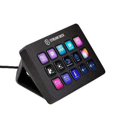 Elgato Stream Deck MK.2 – Studiocontroller, 15 macrotoetsen, start acties in apps en software zoals OBS, Twitch, ​YouTube en meer, werkt met Mac en pc