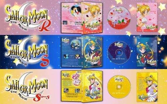 Sailor Moon R S Supers the Movies DVD Trilogy  English & | Etsy