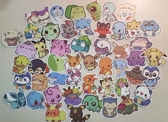 Cute Pokemon-like Anime Stickers Decals | Etsy Canada