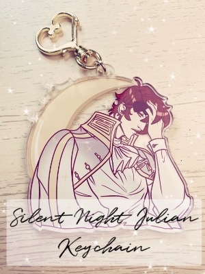 Silent Night Julian Holiday Keychain | Etsy