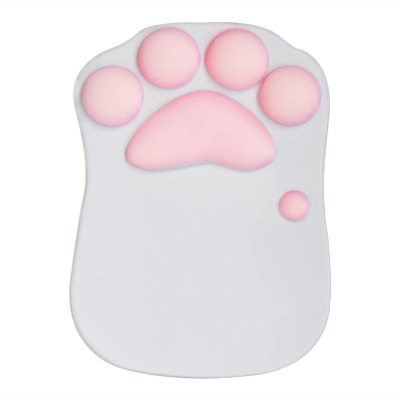 elec Space Cat Mouse Pad with Wrist Support, Portable Ergonomic Anti-Slip Gaming Mouse Mat Cartoon Cute Cats Soft Silicone Gel Rests Wrist Cushion Rest Micemat Comfort Mousepats (10.6×8.0)