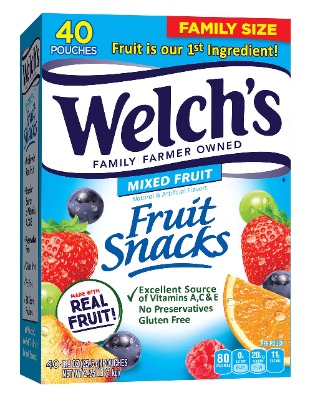 Welch's Fruit Snacks, Mixed Fruit, 40 Count (Pack of 1)