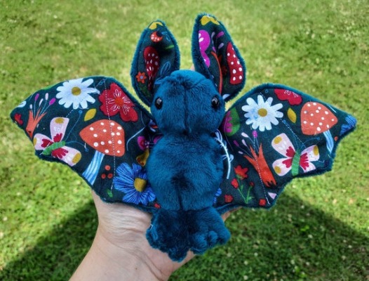 Handmade Mushroom Bat Plushie  Bat Plushie  Mushroom Bat  | Etsy