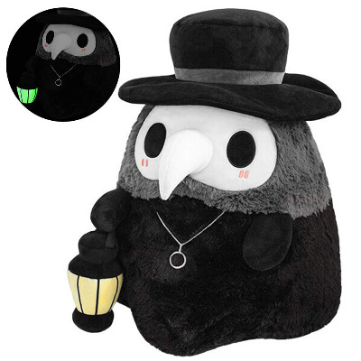 Hopowa Plague Doctor Plüschtier, Leuchtendes Spielzeug Plush Doll Puppe Kinder Geschenk, Bringen Ihnen Gesunden Segen