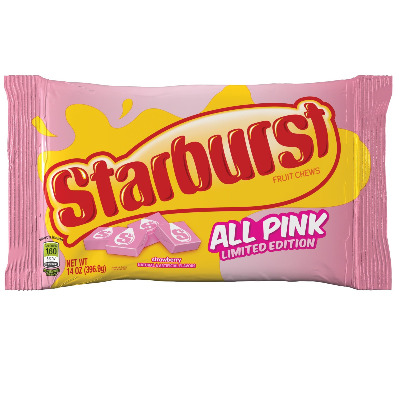 Starburst All Pink Fruit Chews Candy Bag, 15.60 Oz