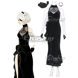 NieR: Automata 2B YoRHa No. 2 Type B Evening Dress Cosplay Costume
