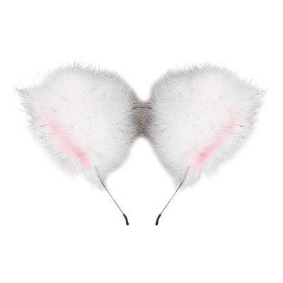Diadema larga con orejas de gato para mujer, diadema realista de Lolita, Kawaii, Anime, para el pelo, para Cosplay y fiesta de Halloween|Accesorios para el pelo de mujer|   - AliExpress