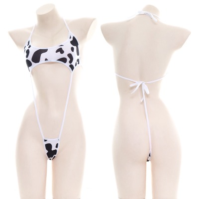 4.1US $ 50% OFF|Anime Sexy Cow Cosplay Lingerie One Piece Erotic Cute Underwear Women Girls Kawaii Outfit Lolita Bikini Bodysuit Bondage Costume|Lingerie Sets|   - AliExpress
