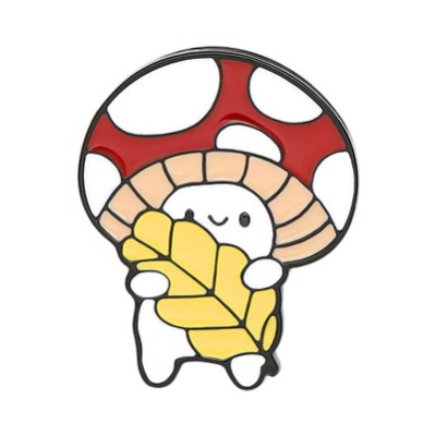 YAMOKOS Brooch Pin Cute Pattern Lapel Pin Badges Accessory, Brooch Anti-Emptied Mushroom Pattern Multicolor Mushroom Bag Clothes Lapel Pin for Women, Brooch Pin Corsage Scarf Accessory