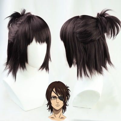 21.97US $ 30% OFF|Anime Attack on Titan Final Season Hange Zoë Cosplay Wig Dark Brown Short Synthetic Hair Halloween Carnival Party + Free Wig Cap|Anime Costumes|   - AliExpress