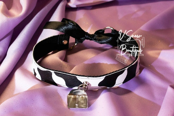 Basic Cow Print Collar Choker Necklace | Etsy