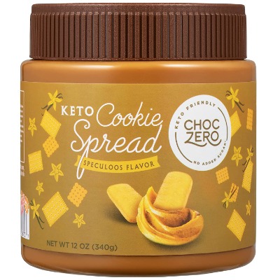 ChocZero's Keto Cookie Butter Spread - No Sugar Added, Low Carb Speculoos