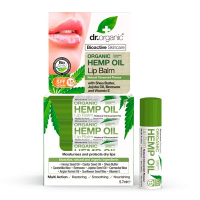 DR ORGANIC Hemp Oil Lip Balm, 5.7 ml