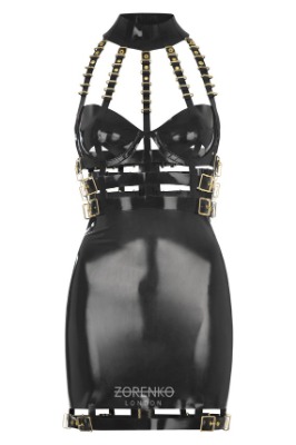 Latex Golden Cage Dress | Etsy