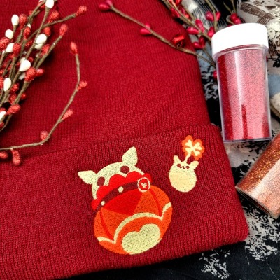 Genshin Impact Klee Jumpty Dumpty Bomb Embroidered Beanie | Etsy