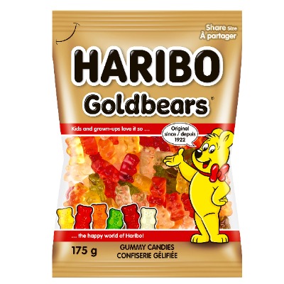 HARIBO - Gummy Candy, Goldbear Gummies, 175g