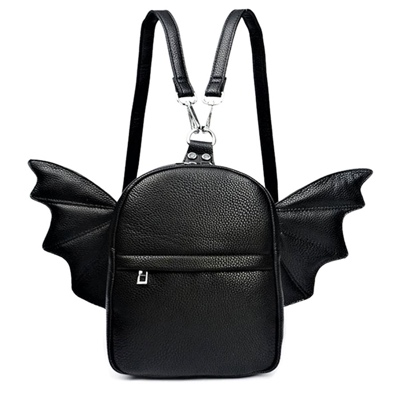  Mini Backpack Purse | Detachable Bat Angel Wing Shoulder Bag