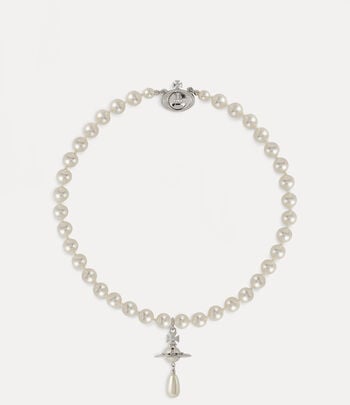 Vivienne Westwood Women's Necklaces | Vivienne Westwood - One Row Pearl Drop Choker 