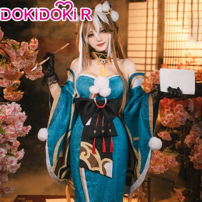DokiDoki-R Game Genshin Impact Miss Hina Cosplay Costume